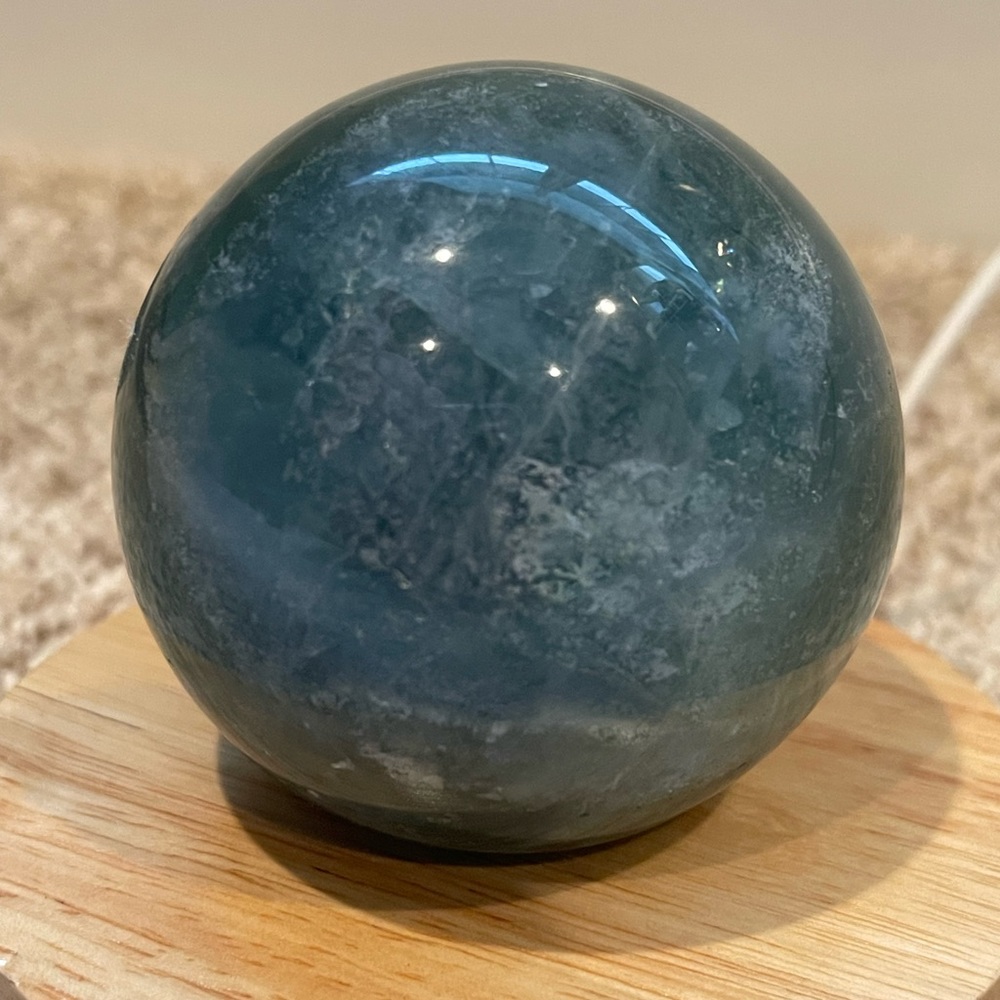 GREEN FLUORITE SPHERE